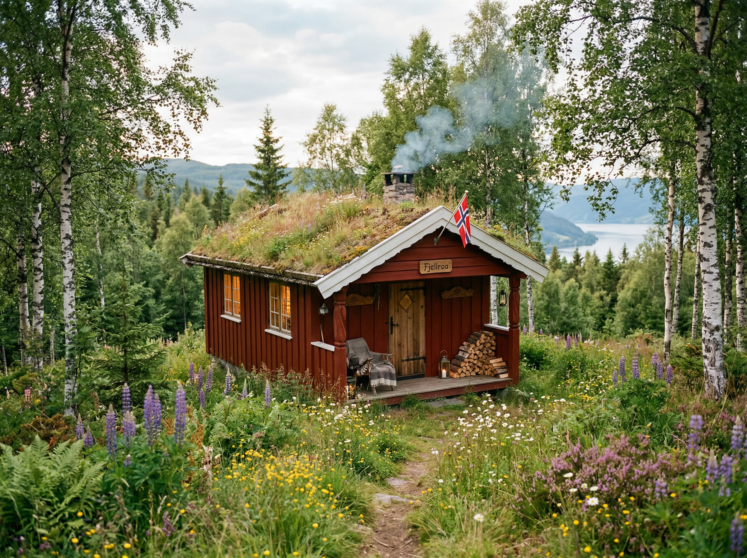 Ingebjørgstua — sjarmerende rød hytte